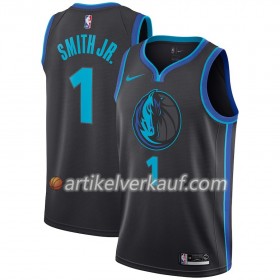 NBA Dallas Mavericks Trikot Dennis Smith 1 2018-19 Nike City Edition Schwarz Blau Swingman - Herren